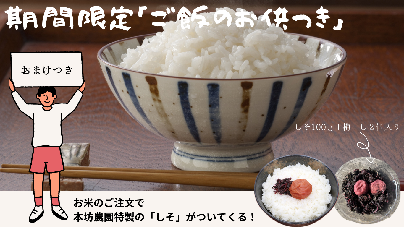 お米のご注文でご飯のお供がついてくる!